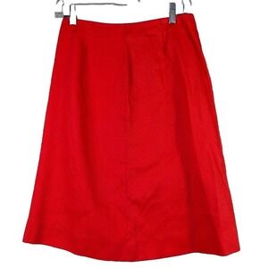 Banner Sportswear of Boston Skirt Womens Red Preppy Union Made Y2K Zip USA Sz S?